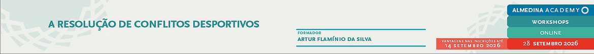 A Resolução de Conflitos Desportivos - Setembro